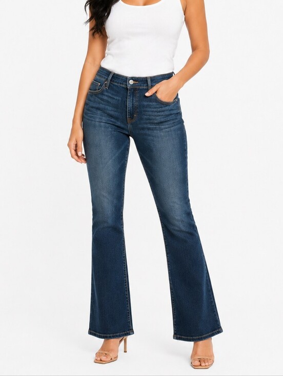 Lane Bryant Denim - Lane Bryant 16T Tall Dark Wash Bootcut Jeans Stretch Denim Curvy Plus Size